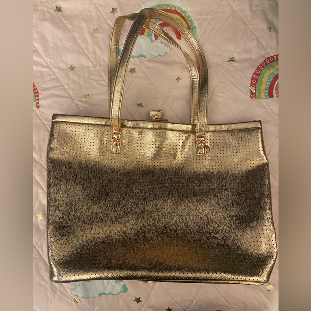Disney rose gold icon flair Mickey large tote